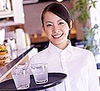 Work as a waitress. Advantages and disadvantages